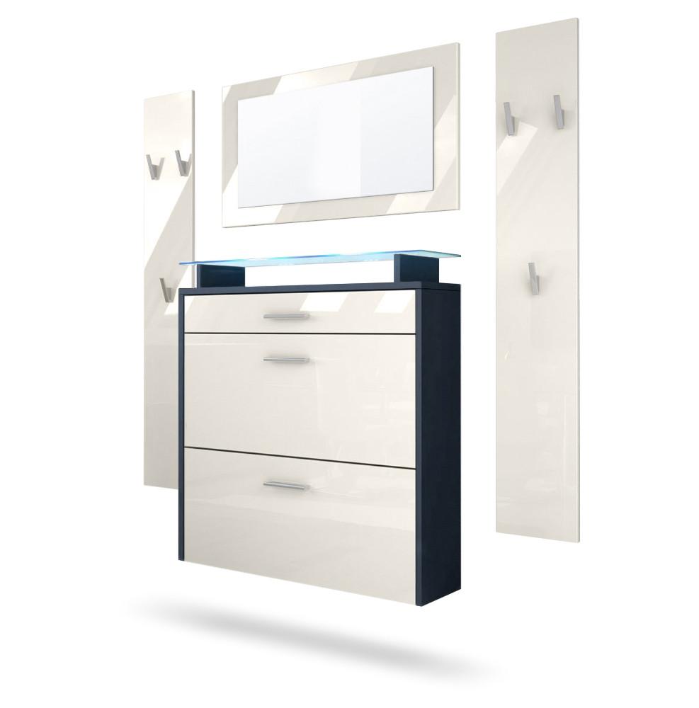 wohnli-moebel-suche-800000584850 Wohnli Möbelsuche - GARDEROBE Malea Fronten in Creme Hochglanz