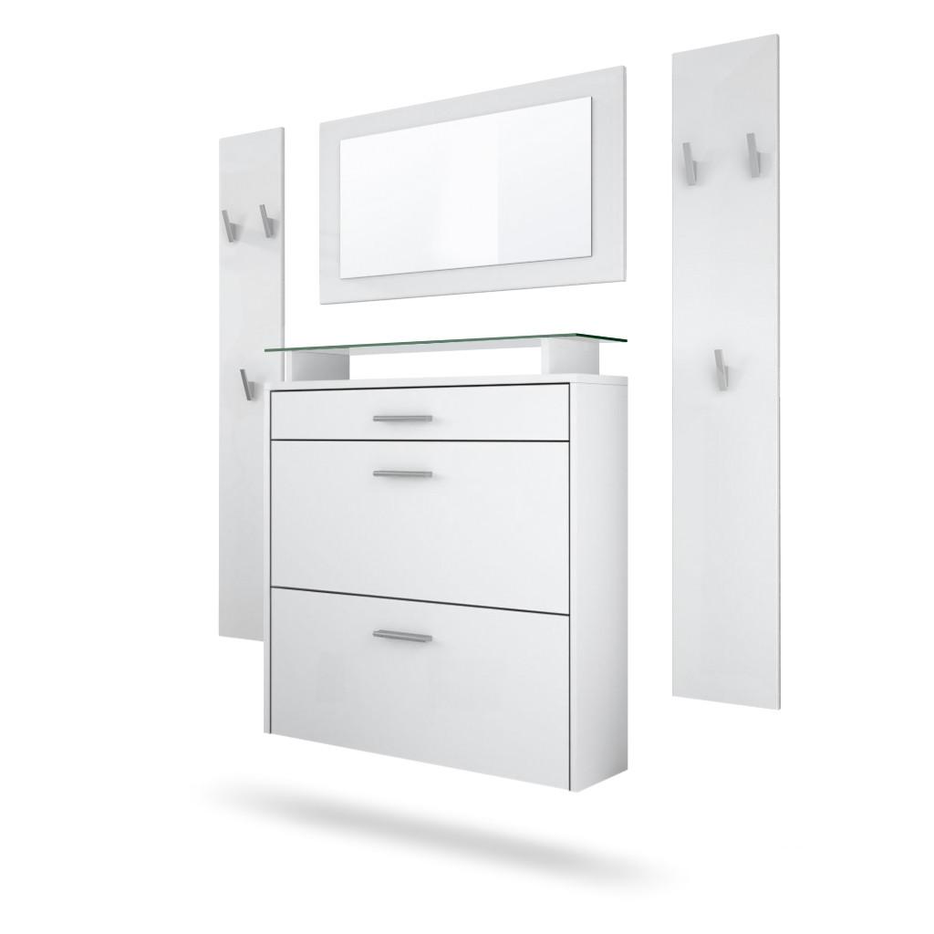 Wohnli Möbelsuche - GARDEROBE Malea Front in Weiß matt