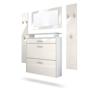 wohnli-moebel-suche-800000587209 Wohnli Möbelsuche - GARDEROBE Malea Front in Creme Hochglanz