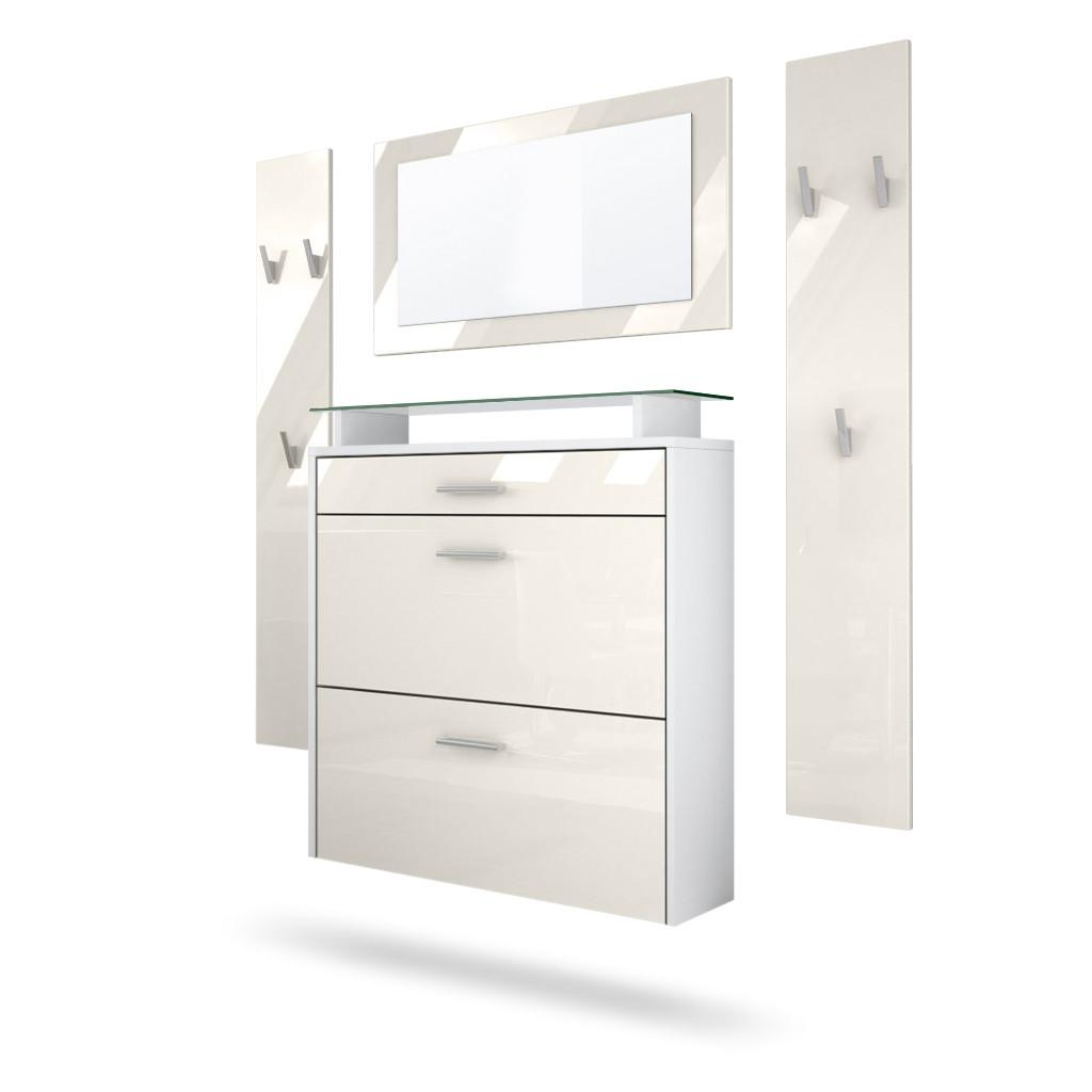 wohnli-moebel-suche-800000587209 Wohnli Möbelsuche - GARDEROBE Malea Front in Creme Hochglanz