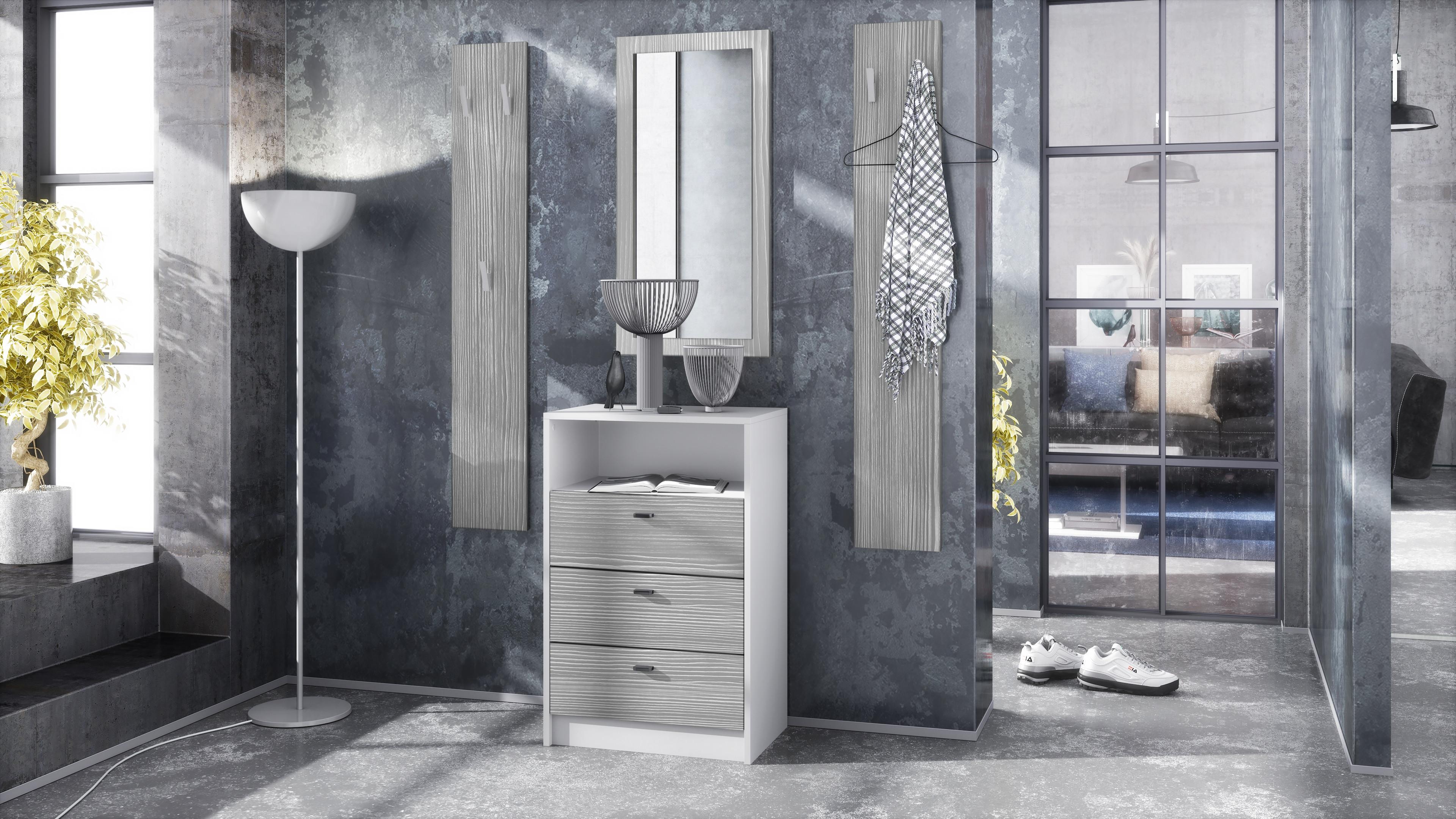 wohnli-moebel-suche-800000587346-1 GARDEROBE Pino Avola-Anthrazit Holzwerkstoff Vladon Garderoben Anthrazit