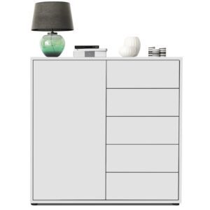 wohnli-moebel-suche-800000587448-1 KOMMODE Ben Front in Weiß matt Holzwerkstoff Vladon Möbel > Kommoden & Schubladenschränke > Kommoden Weiß