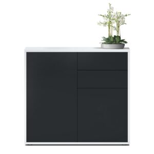 wohnli-moebel-suche-800000587543-1 KOMMODE Ben Front in Schwarz matt Holzwerkstoff Vladon Möbel > Kommoden & Schubladenschränke > Kommoden Schwarz