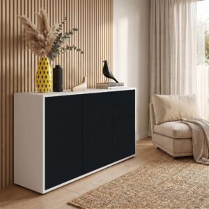 wohnli-moebel-suche-800000587554-1 KOMMODE Ben Front in Schwarz matt Holzwerkstoff Vladon Möbel > Kommoden & Schubladenschränke > Kommoden Schwarz
