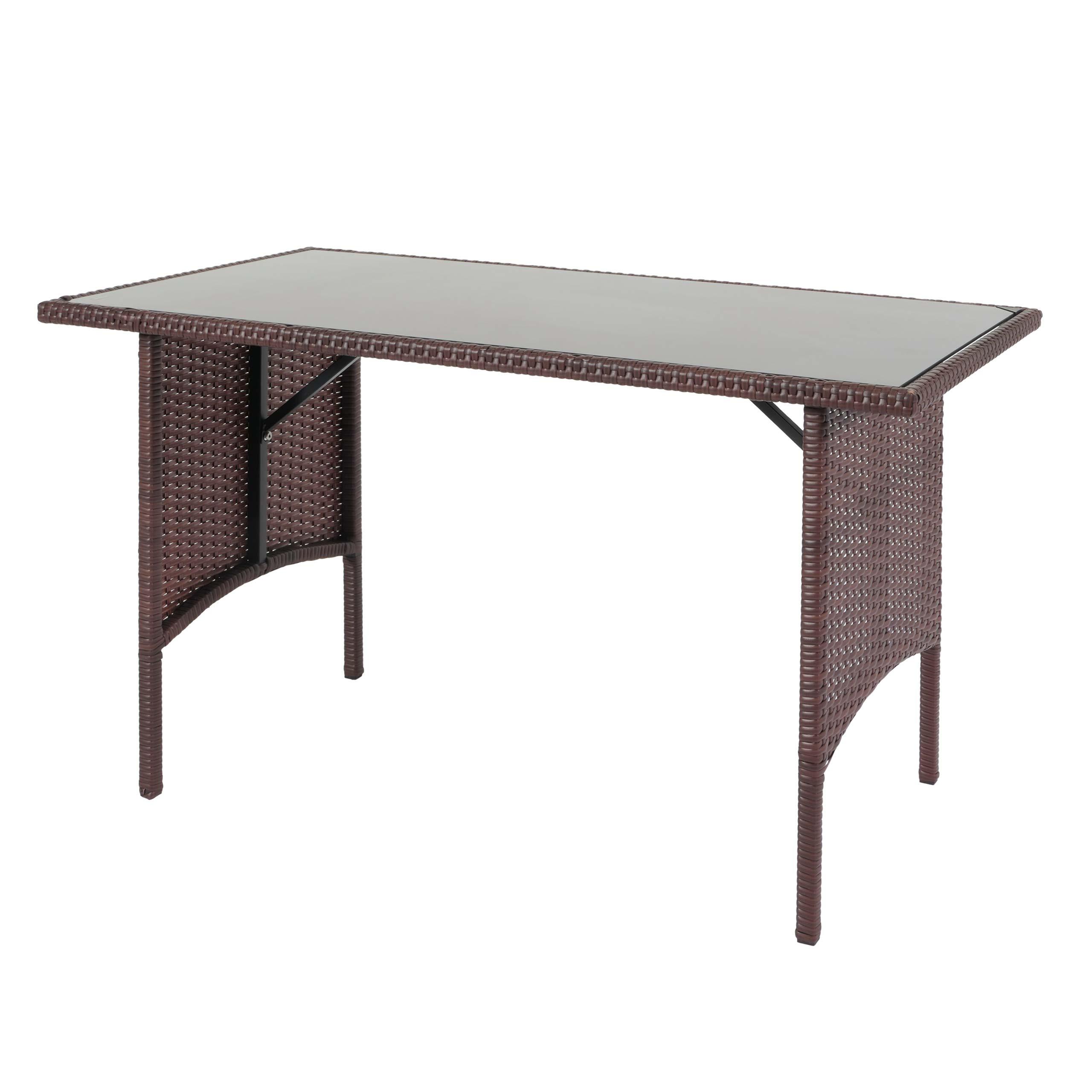 wohnli-moebel-suche-800000588072 Wohnli Möbelsuche - POLY-RATTAN ESSTISCH rechteck Braun
