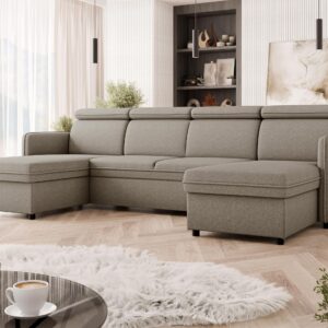 wohnli-moebel-suche-800000589482-1 WOHNLANDSCHAFT Barcelo U Textil MIRJAN24 Möbel > Sofas & Couches > Wohnlandschaften > Wohnlandschaften U-Form Beige