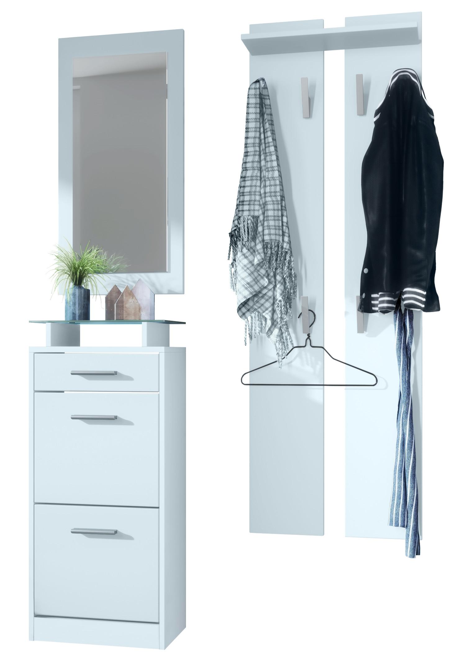 Wohnli Möbelsuche - GARDEROBE Loret Front in Weiß matt