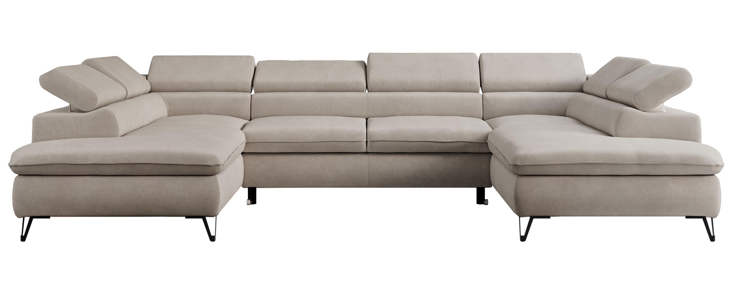 Wohnli Möbelsuche - WOHNLANDSCHAFT PETER U Samt Beige