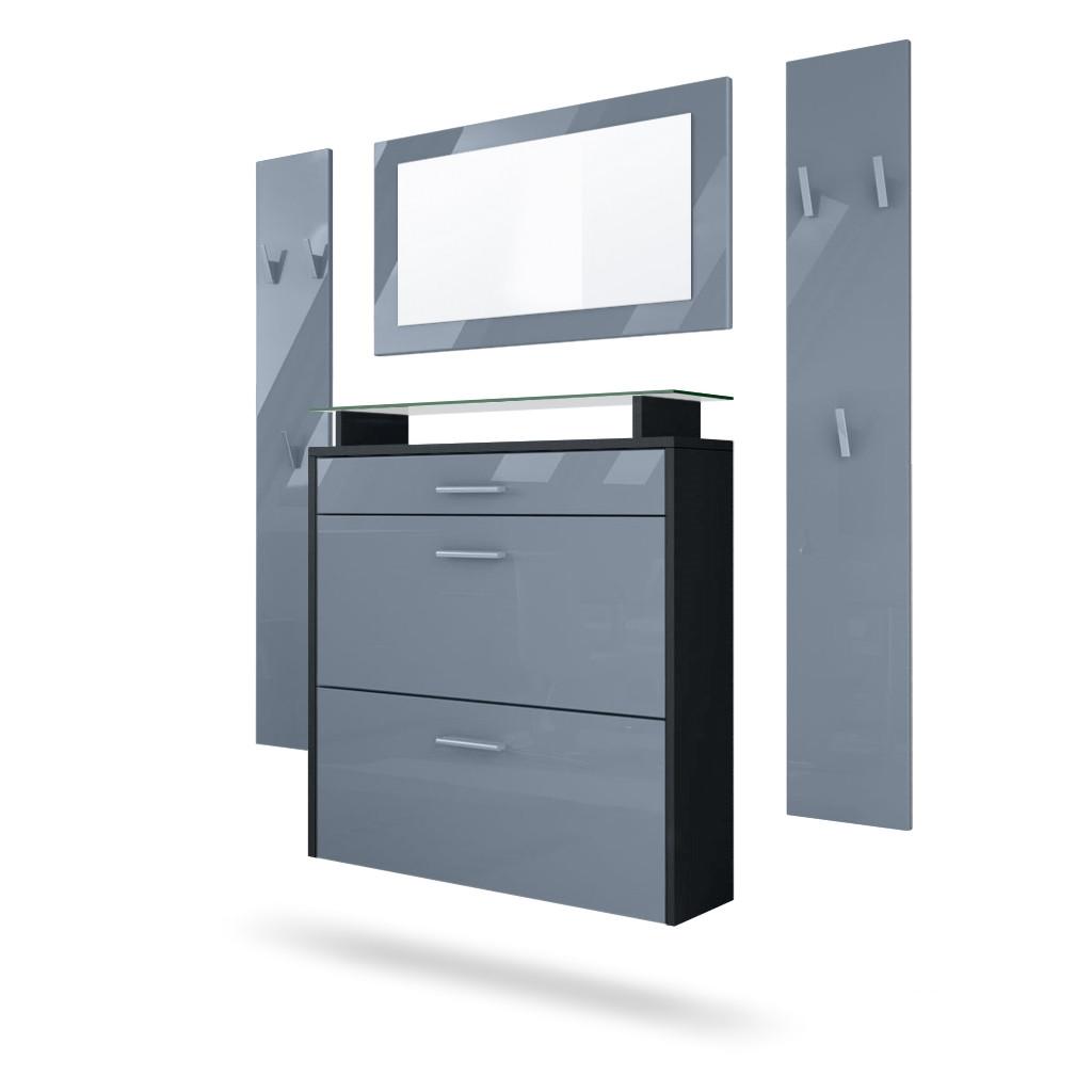 wohnli-moebel-suche-800000596345 Wohnli Möbelsuche - GARDEROBE Malea Front in Grau Hochglanz