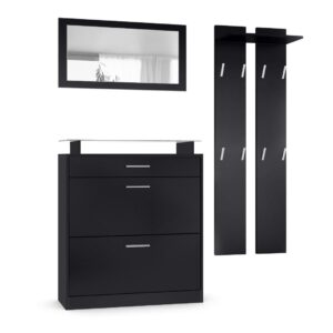 wohnli-moebel-suche-800000608430 Wohnli Möbelsuche - GARDEROBE Loret Front in Schwarz matt
