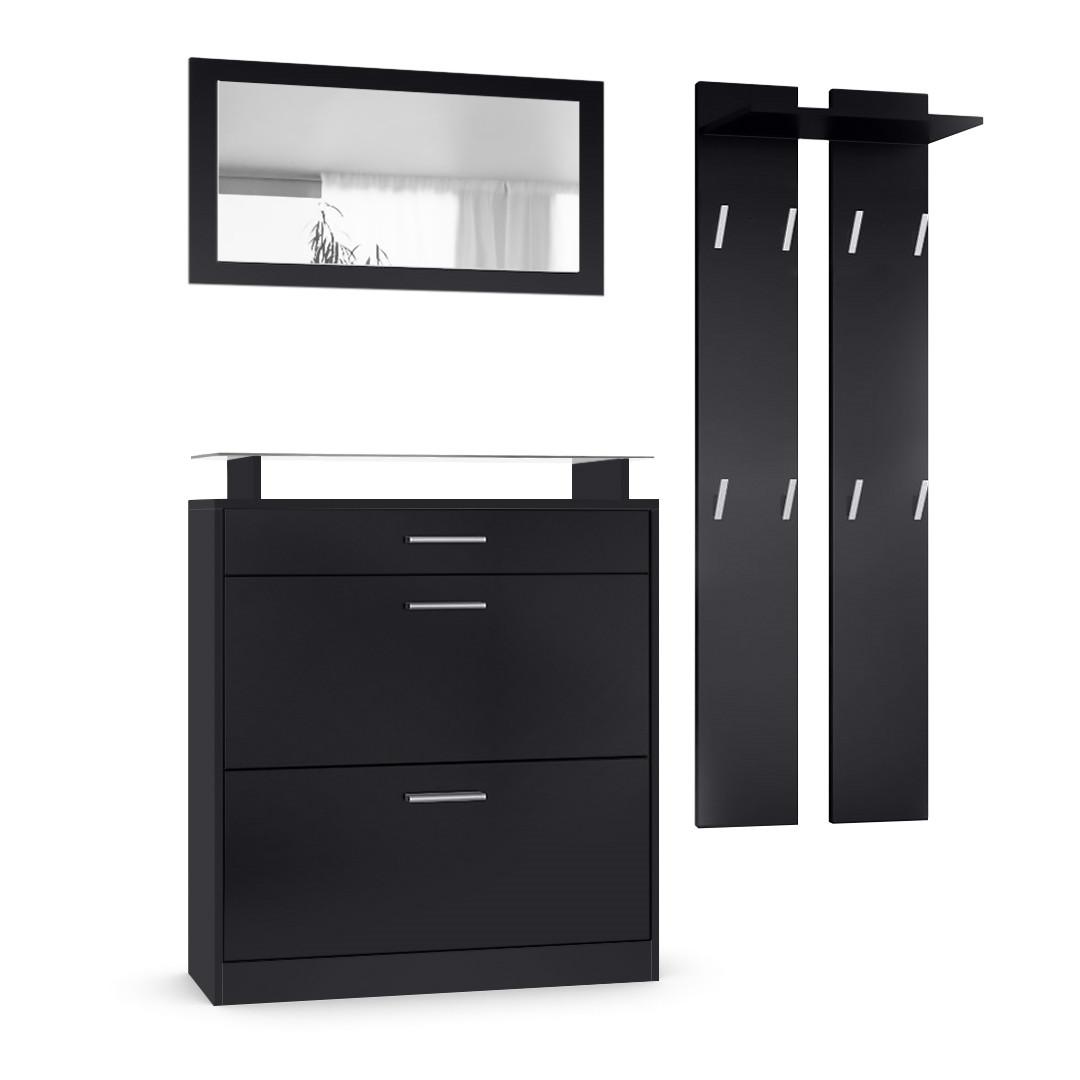 wohnli-moebel-suche-800000608430 Wohnli Möbelsuche - GARDEROBE Loret Front in Schwarz matt