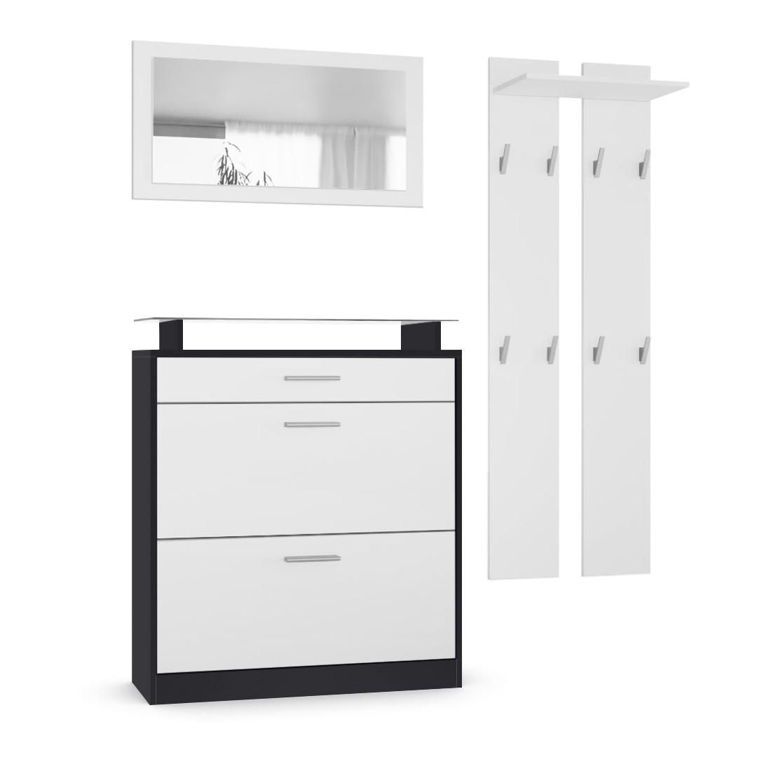 wohnli-moebel-suche-800000608484 Wohnli Möbelsuche - GARDEROBE Loret Front in Weiß matt