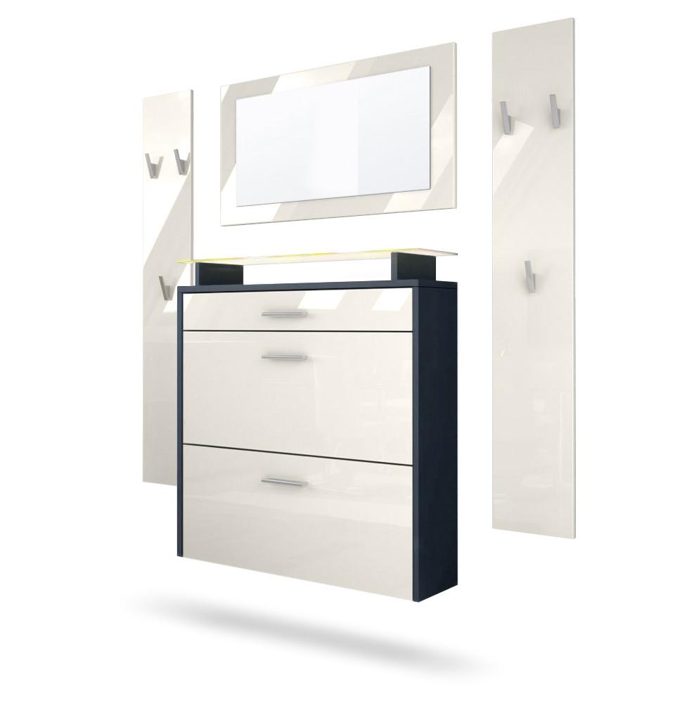 wohnli-moebel-suche-800000608507 Wohnli Möbelsuche - GARDEROBE Malea Fronten in Creme Hochglanz