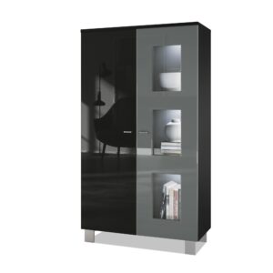 wohnli-moebel-suche-800000608923 Wohnli Möbelsuche - VITRINE Denjo Tür in Grau Hochglanz