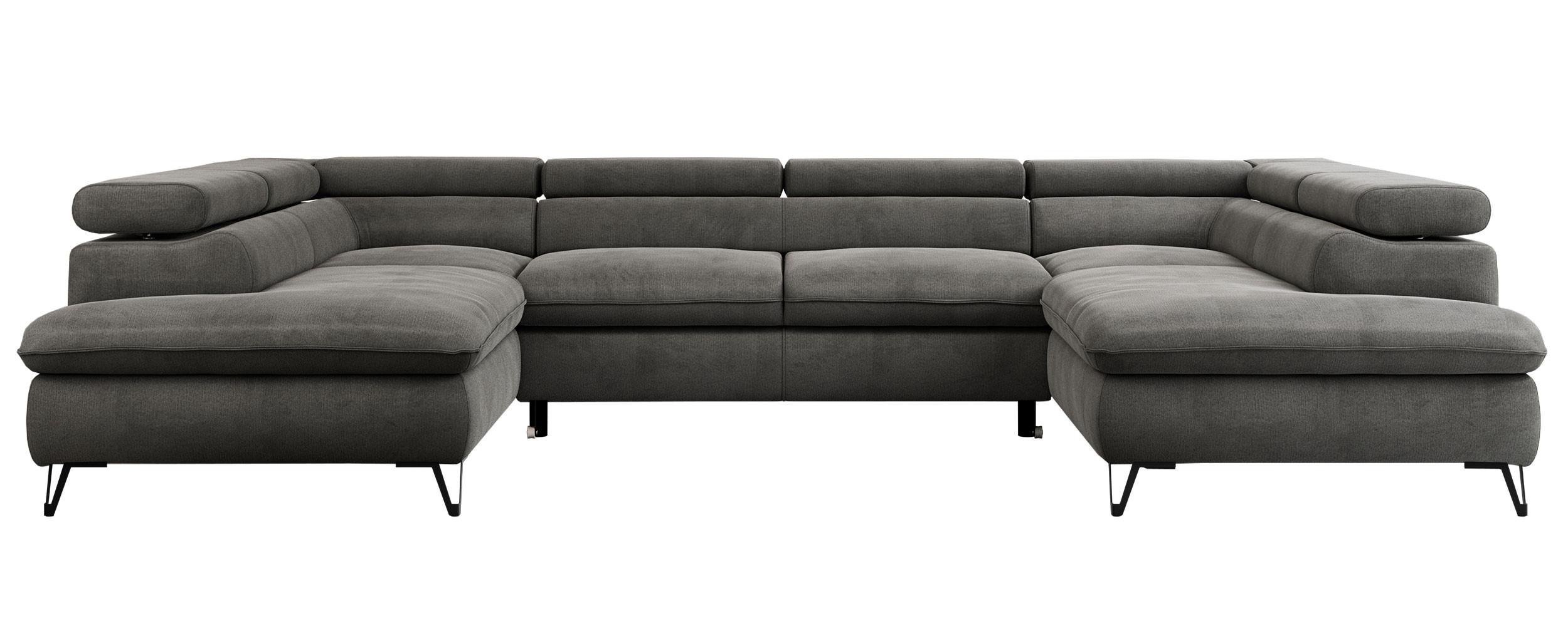 wohnli-moebel-suche-800000611291 Wohnli Möbelsuche - WOHNLANDSCHAFT PEDRO U Velvet Dunkelgrau