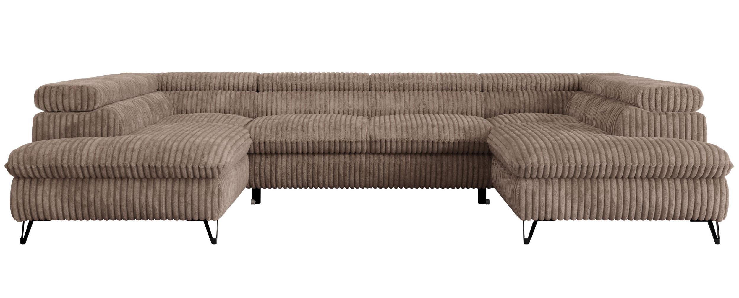 Wohnli Möbelsuche - WOHNLANDSCHAFT PEDRO U Cord Braun