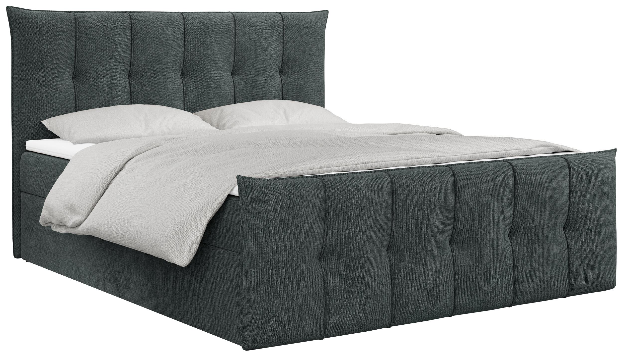 wohnli-moebel-suche-800000611339 Wohnli Möbelsuche - BOXBETT PREMIUM 11 200/200 Dunkelgrau Struktur - H3