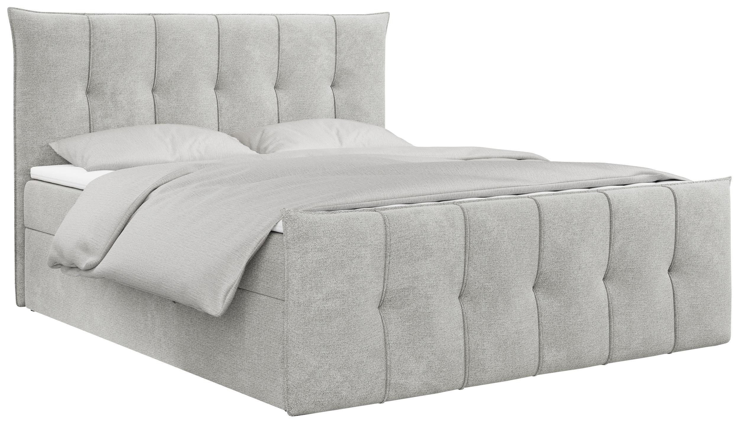 wohnli-moebel-suche-800000611351 Wohnli Möbelsuche - BOXBETT PREMIUM 11 200/200 Hellgrau Struktur - H3