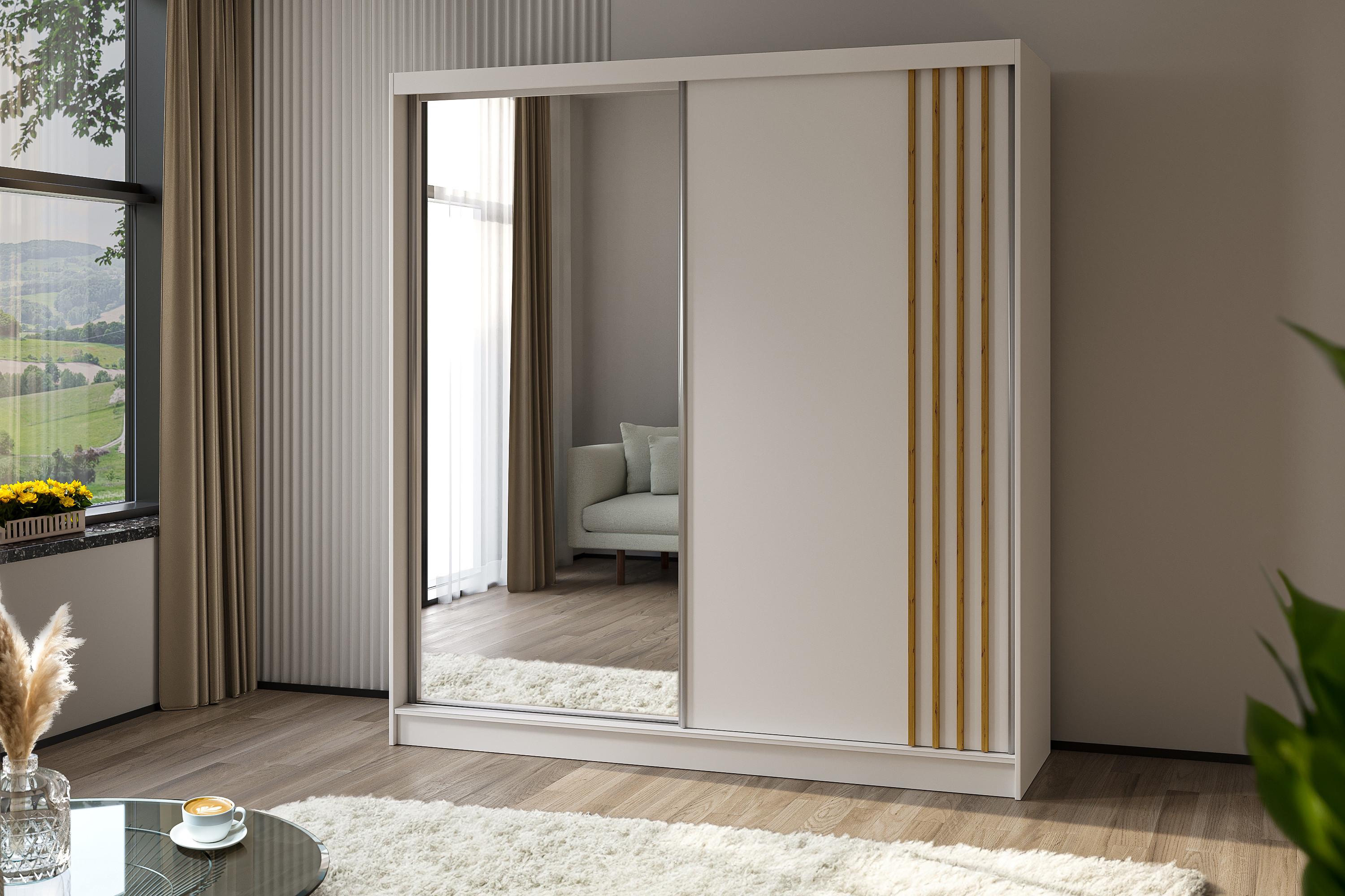 LED-Beleuchtung - NALLA - 200 cm Weiß+Weiß+Artisan