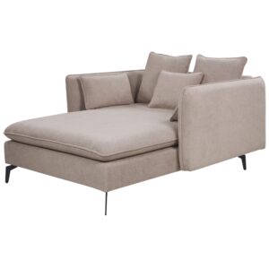wohnli-moebel-suche-800000612595-1 XXL-SESSEL taupe/schwarz Charmes Textil Beliani Möbel > Sessel > Polstersessel Schwarz