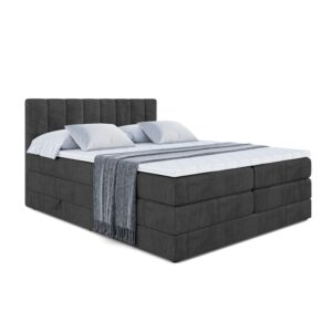 Wohnli Möbelsuche - BOXSPRINGBETT OTTA KING - 200x200 - H3/H4 - Schwarz