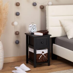 wohnli-moebel-suche-800000613466-1 NACHTTISCH MESSINA 2er-Set schwarz Holzwerkstoff CARO-Möbel Möbel > Kommoden & Schubladenschränke > Nachttische Schwarz