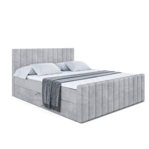 Wohnli Möbelsuche - BOXBETT EDITA-Z - 160x200 cm - H3 - Hellgrau