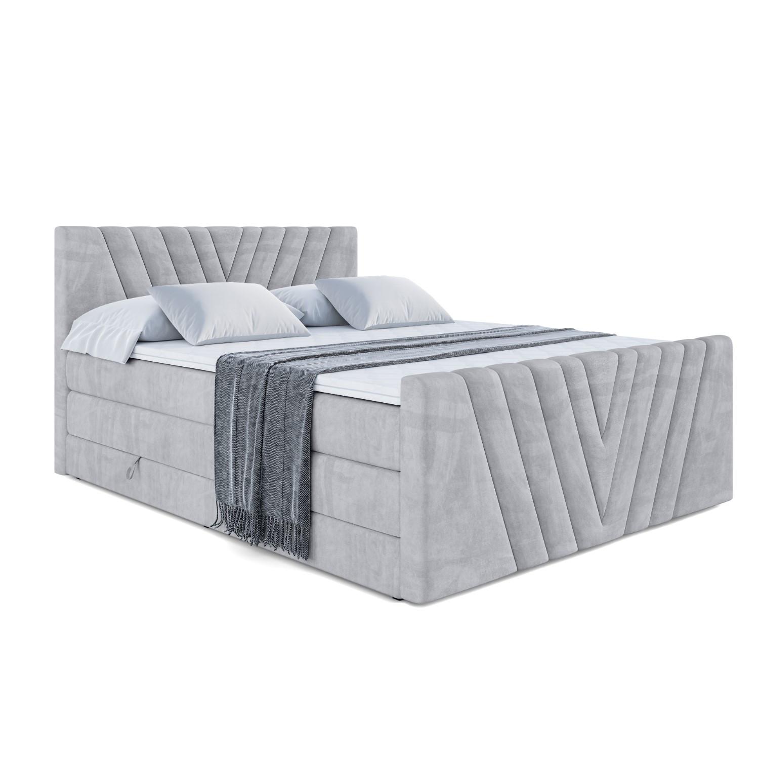 wohnli-moebel-suche-800000613779 Wohnli Möbelsuche - BOXSPRINGBETT ERNINA-Z KING - 140x200 - H3/H4 - Hellgrau