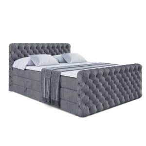 wohnli-moebel-suche-800000613818 Wohnli Möbelsuche - BOXSPRINGBETT BOXI8-Z KING - 180x200 - H3/H4 - Dunkelgrau