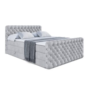 wohnli-moebel-suche-800000613855 Wohnli Möbelsuche - BOXSPRINGBETT BOXI8-Z KING - 180x200 - H3/H4 - Hellgrau