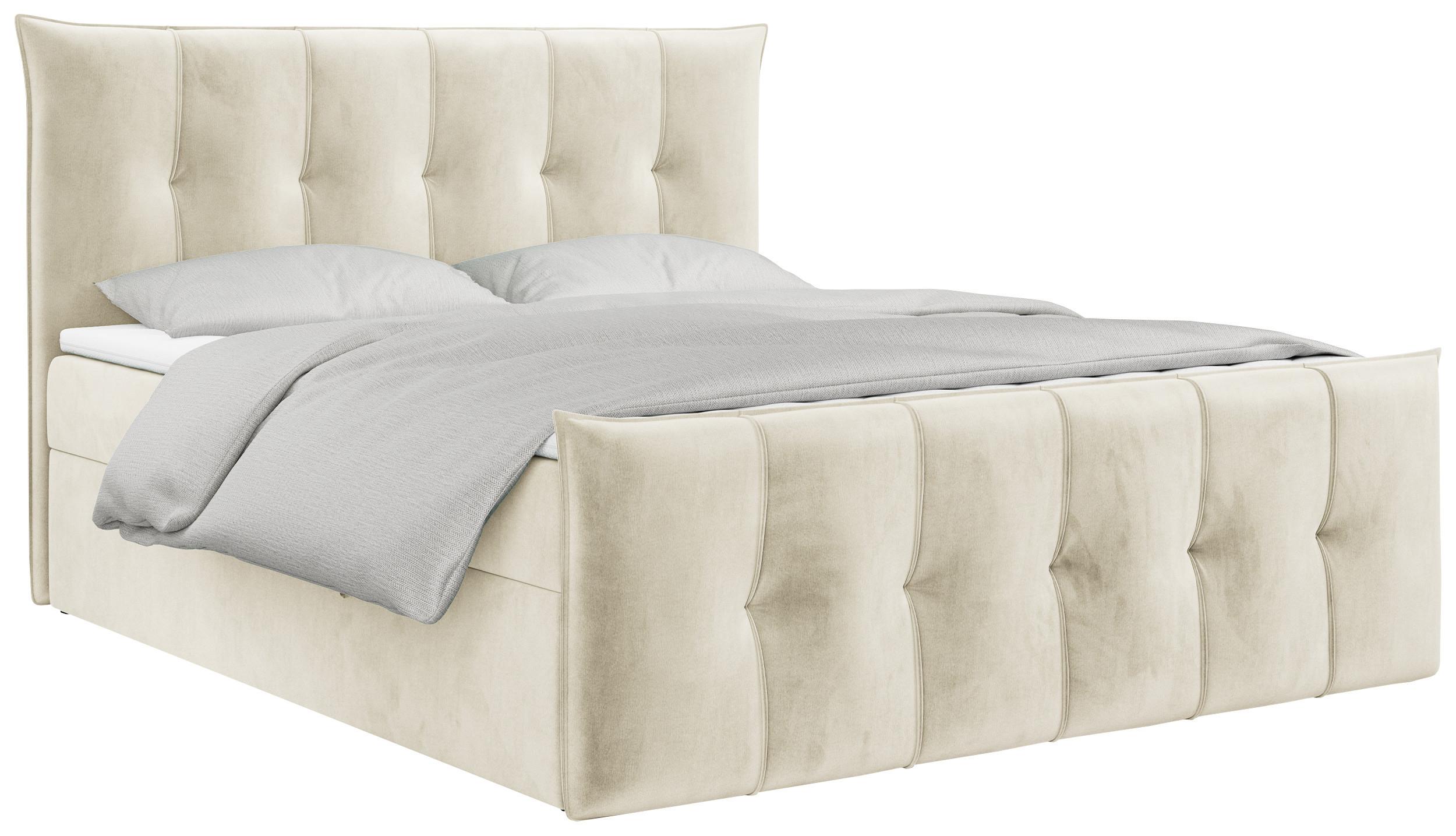 wohnli-moebel-suche-800000617065 Wohnli Möbelsuche - BOXBETT PREMIUM 11 160/200 Beige Velvet - H4