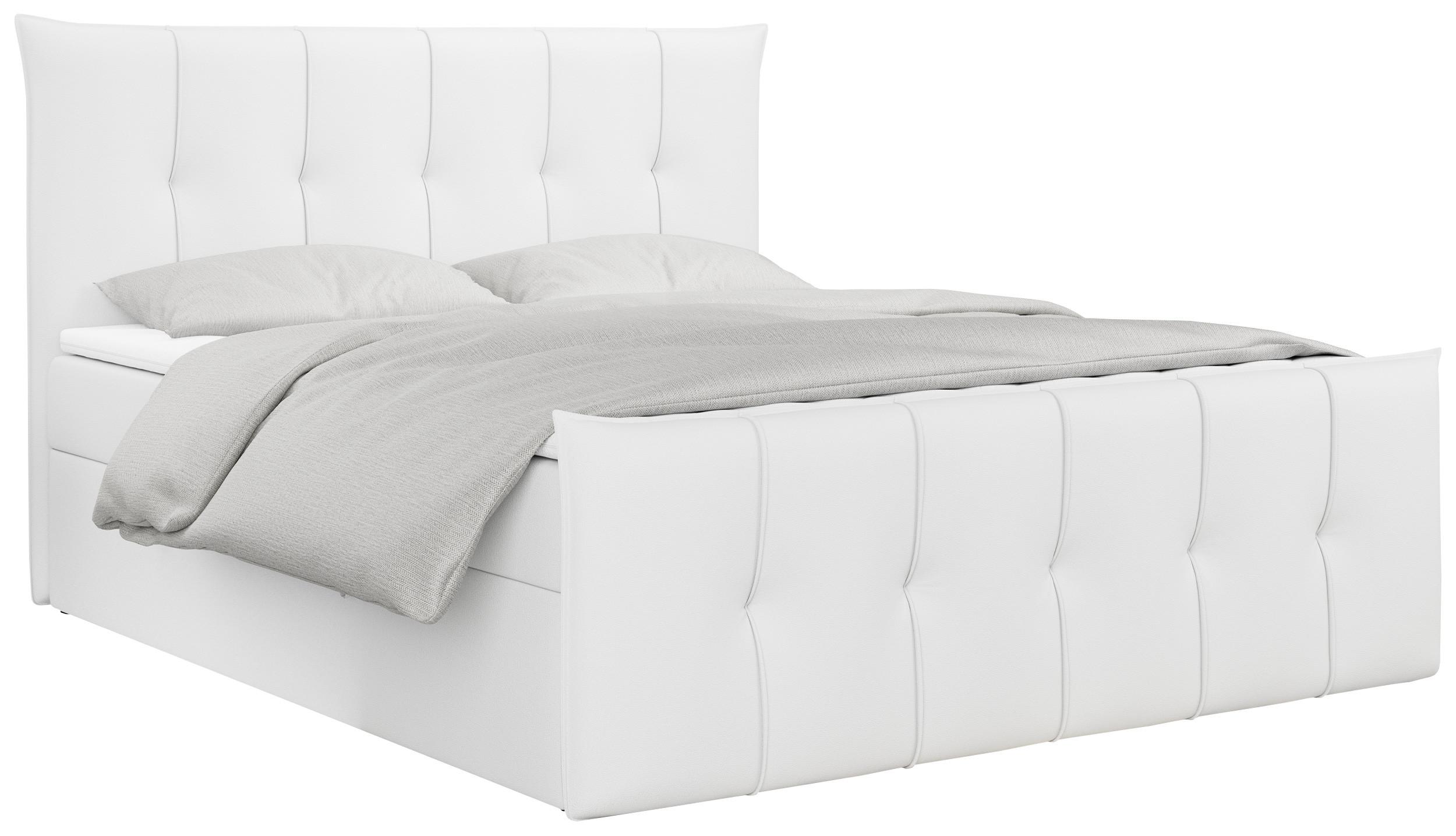 wohnli-moebel-suche-800000617146 Wohnli Möbelsuche - BOXBETT PREMIUM 11 180/200 Weiß Kunstleder - H4