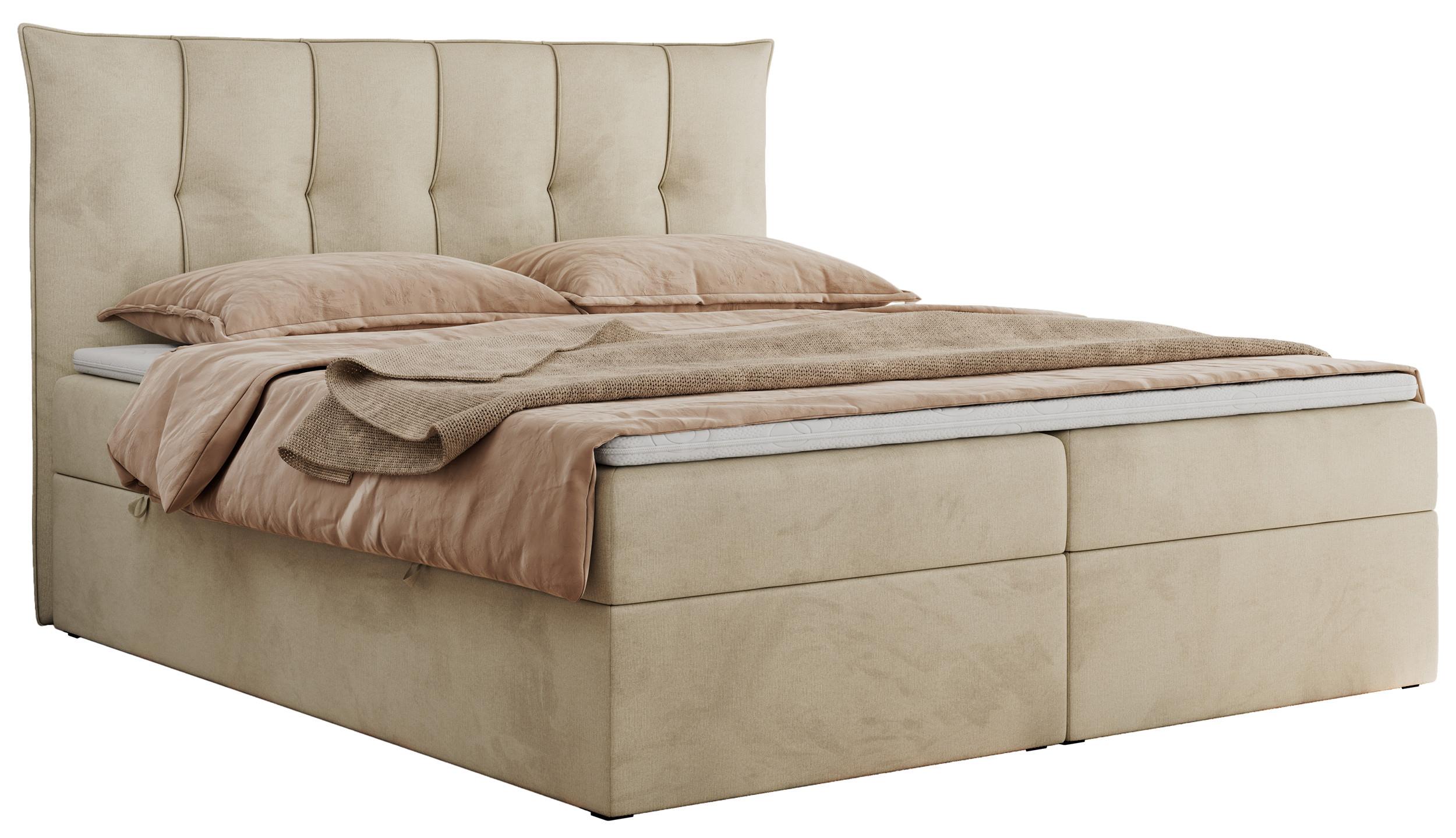 wohnli-moebel-suche-800000617198 Wohnli Möbelsuche - BOXBETT PREMIUM 10 200/200 Beige Velvet - H4