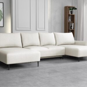 wohnli-moebel-suche-800000625167-1 WOHNLANDSCHAFT Santi U Textil MIRJAN24 Möbel > Sofas & Couches > Wohnlandschaften > Wohnlandschaften U-Form Weiß