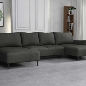 wohnli-moebel-suche-800000625197-1 WOHNLANDSCHAFT Santi U Textil MIRJAN24 Möbel > Sofas & Couches > Wohnlandschaften > Wohnlandschaften U-Form Grau