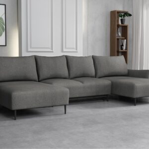 wohnli-moebel-suche-800000625202-1 WOHNLANDSCHAFT Santi U Textil MIRJAN24 Möbel > Sofas & Couches > Wohnlandschaften > Wohnlandschaften U-Form Grau