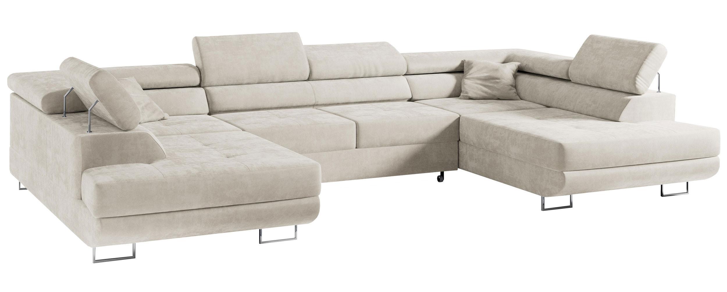 Wohnli Möbelsuche - WOHNLANDSCHAFT GUSTAW U Beige Velvet