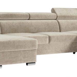 Wohnli Möbelsuche - WOHNLANDSCHAFT FOX U Beige - Velvet