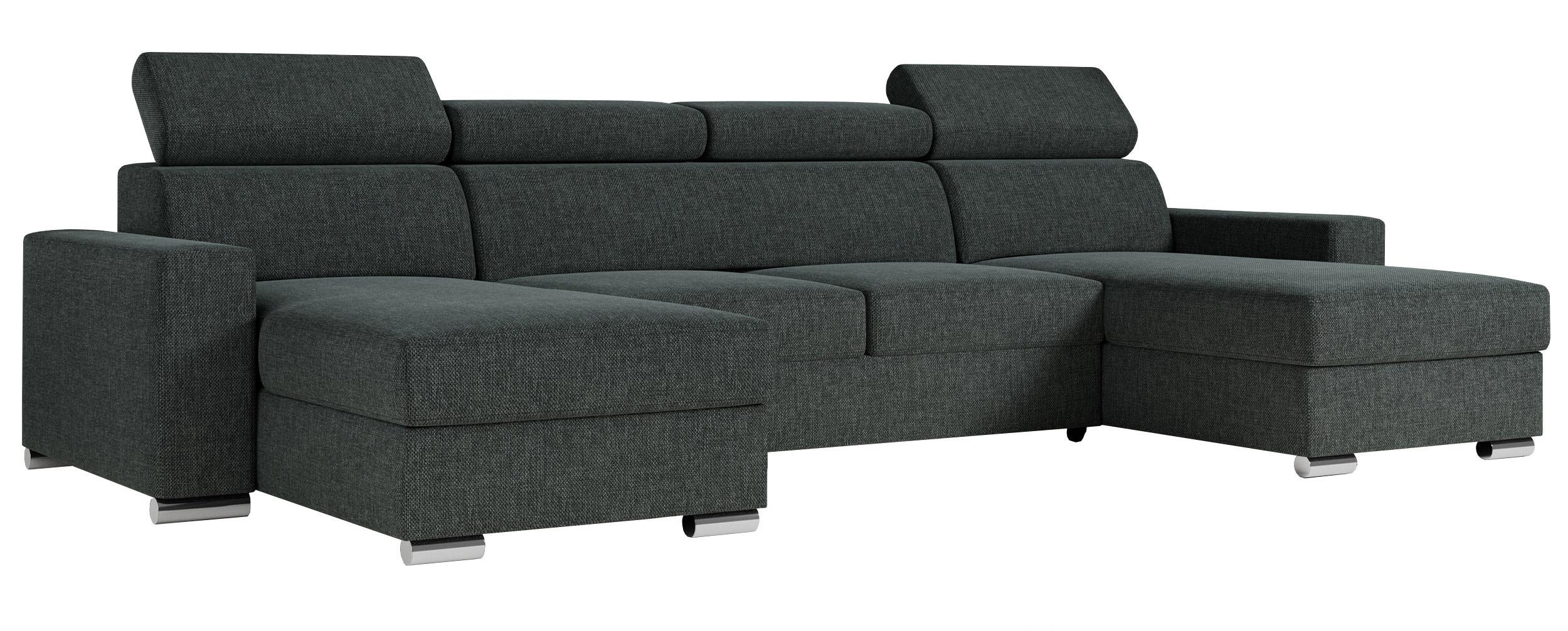 wohnli-moebel-suche-800000629029 Wohnli Möbelsuche - WOHNLANDSCHAFT FOX U Dunkelgrau - Velvet