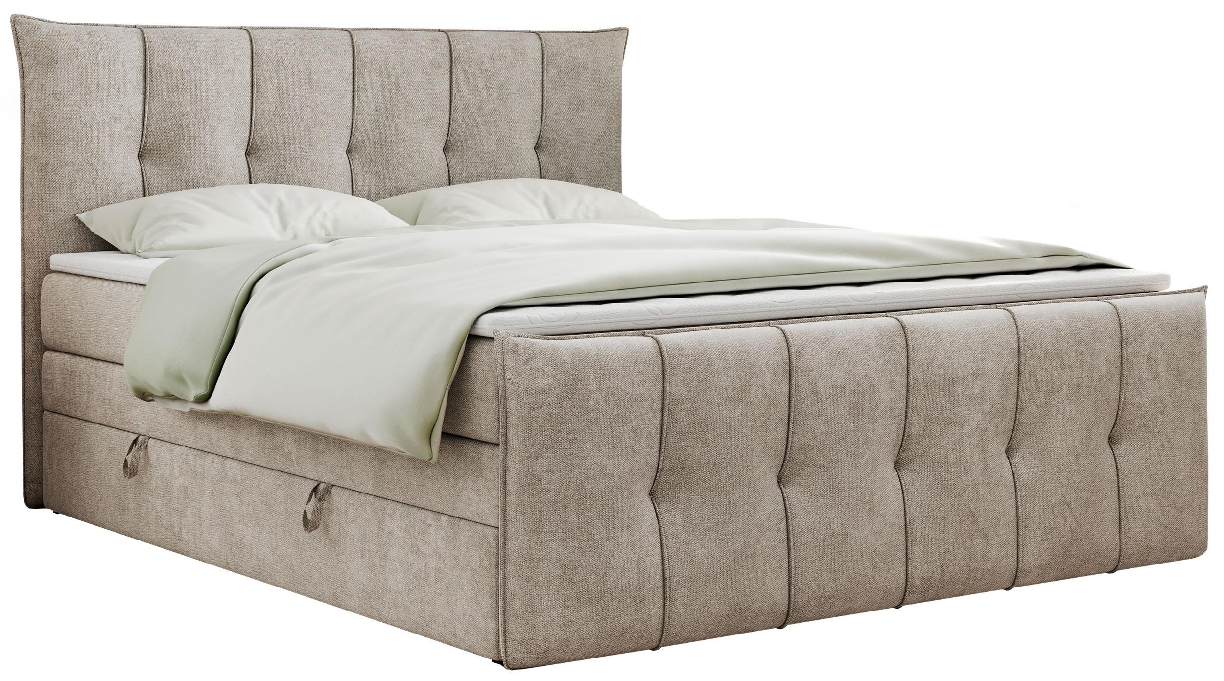 wohnli-moebel-suche-800000629037 Wohnli Möbelsuche - BOXSPRINGBETT PREMIUM 11 KING 180/200 Beige Struktur - H3