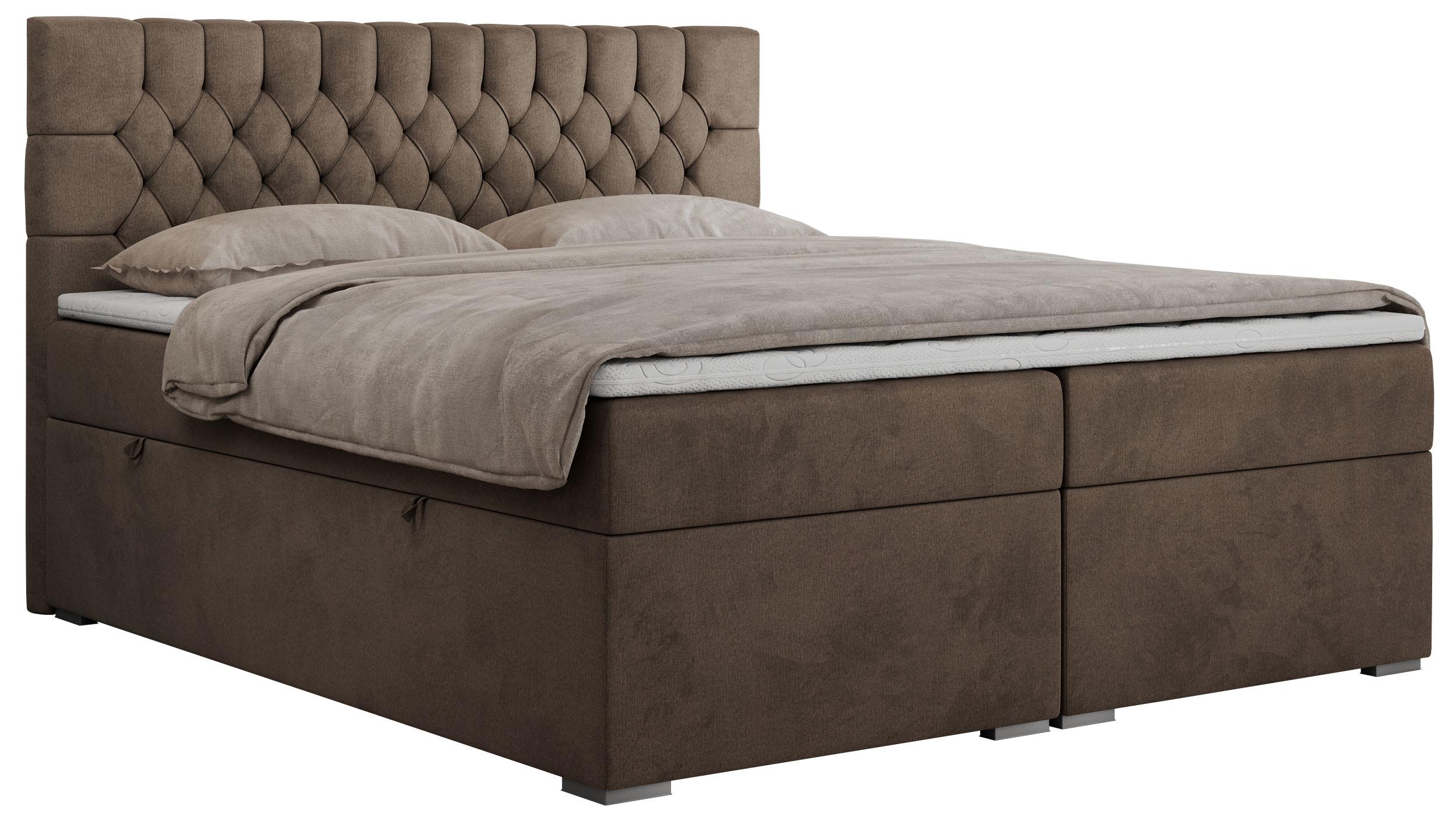 wohnli-moebel-suche-800000629206 Wohnli Möbelsuche - BOXBETT PERA 200/200 Braun Velvet - H4