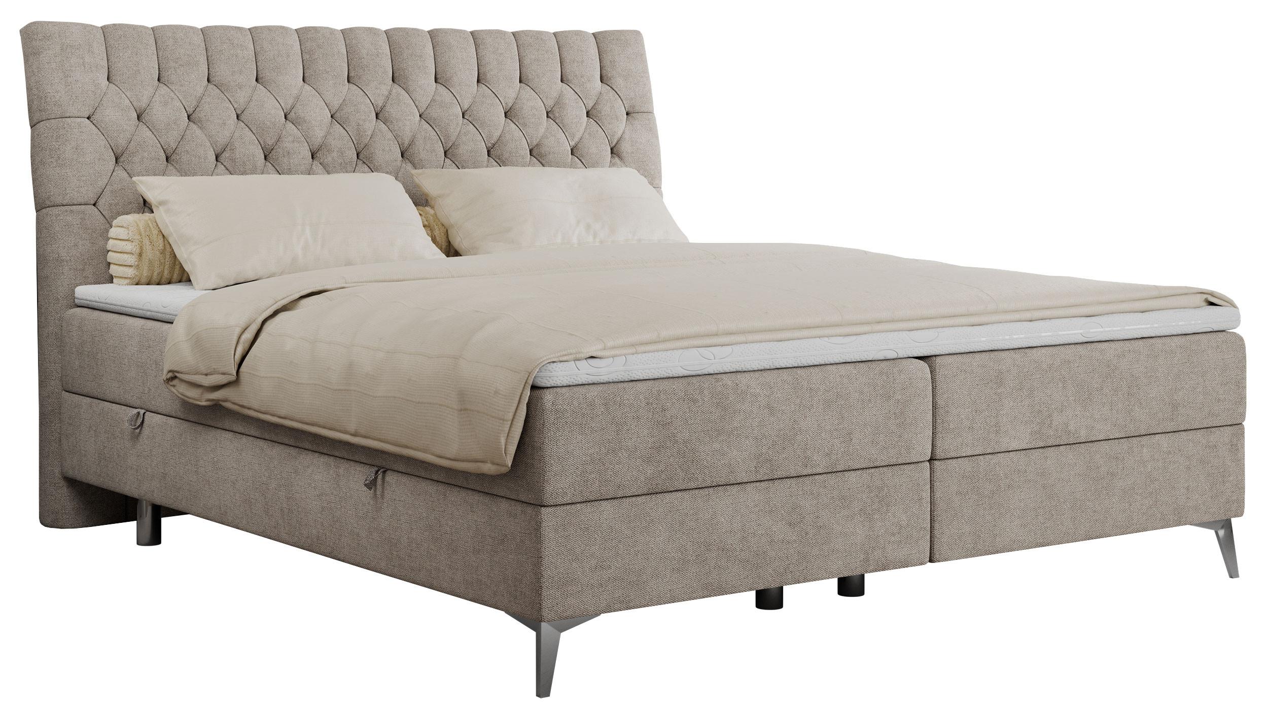 wohnli-moebel-suche-800000629227 Wohnli Möbelsuche - BOXBETT MILEN 180/200 Beige Struktur - H4