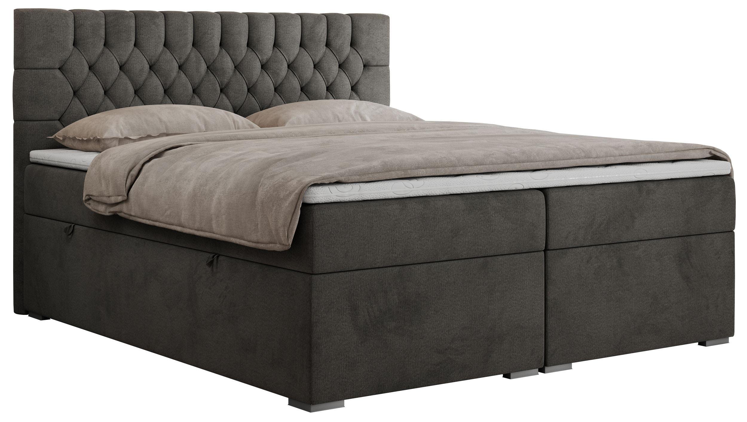 wohnli-moebel-suche-800000629277 Wohnli Möbelsuche - BOXBETT PERA 180/200 Dunkelgrau Velvet - H4