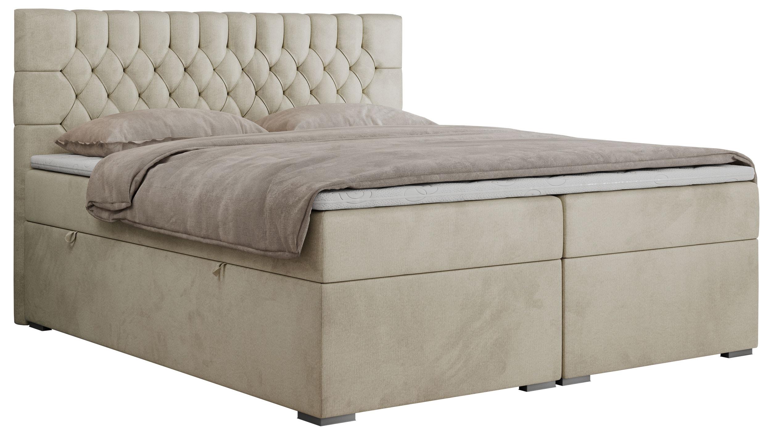 wohnli-moebel-suche-800000629281 Wohnli Möbelsuche - BOXBETT PERA 200/200 Beige Velvet - H4