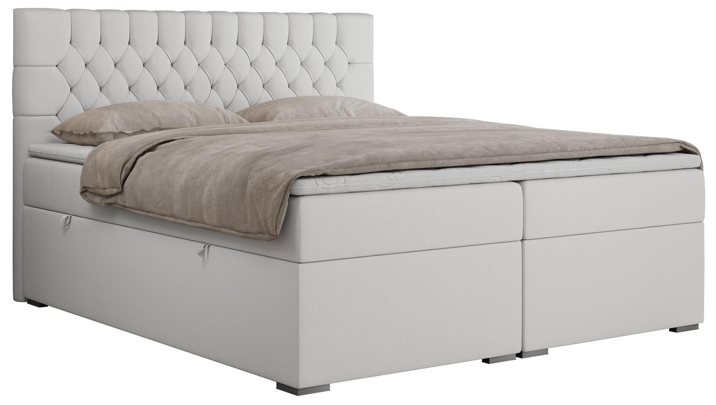 wohnli-moebel-suche-800000629500 Wohnli Möbelsuche - BOXBETT PERA 180/200 Weiß Kunstleder - H4