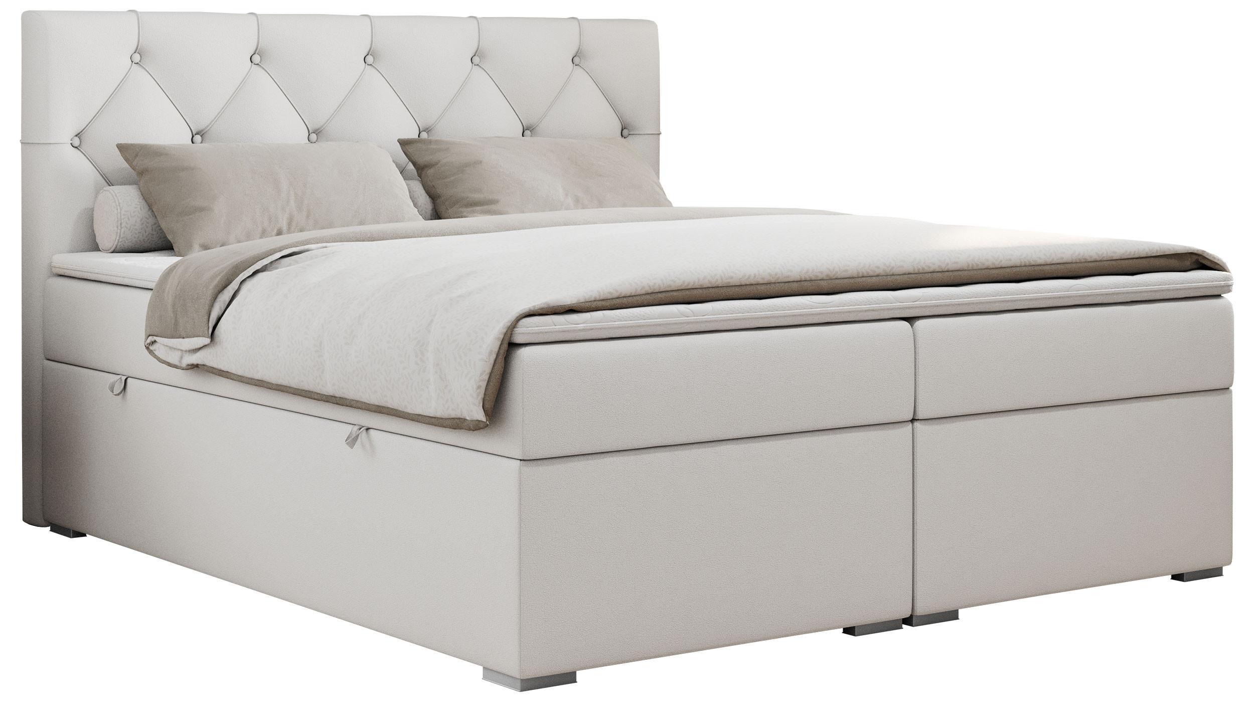 wohnli-moebel-suche-800000631229 Wohnli Möbelsuche - BOXBETT ALDA 160/200 Weiß Kunstleder - H4