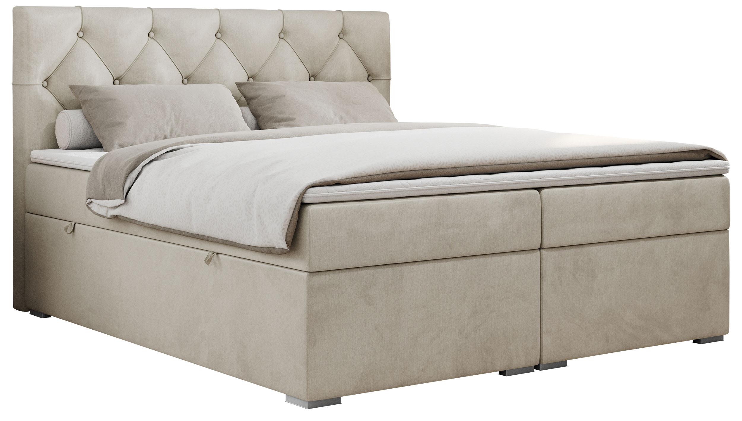 wohnli-moebel-suche-800000631258 Wohnli Möbelsuche - BOXBETT ALDA 120/200 Beige Velvet - H4