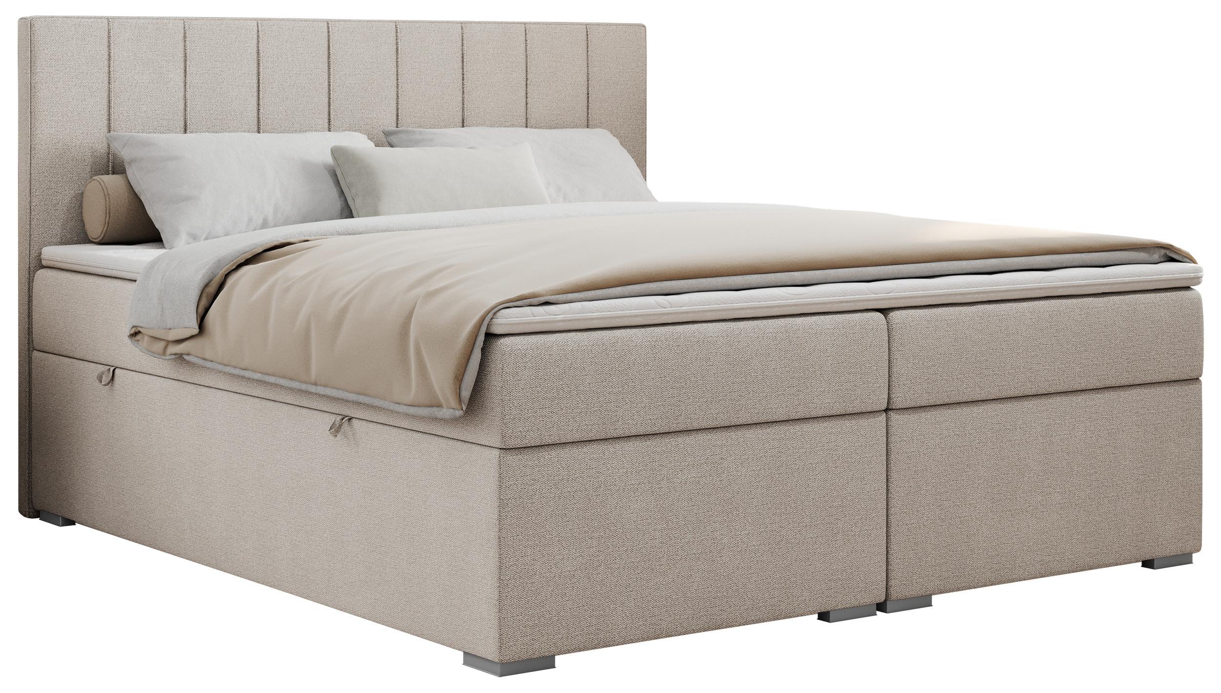 Wohnli Möbelsuche - BOXBETT ALLY 120/200 Beige Struktur - H4