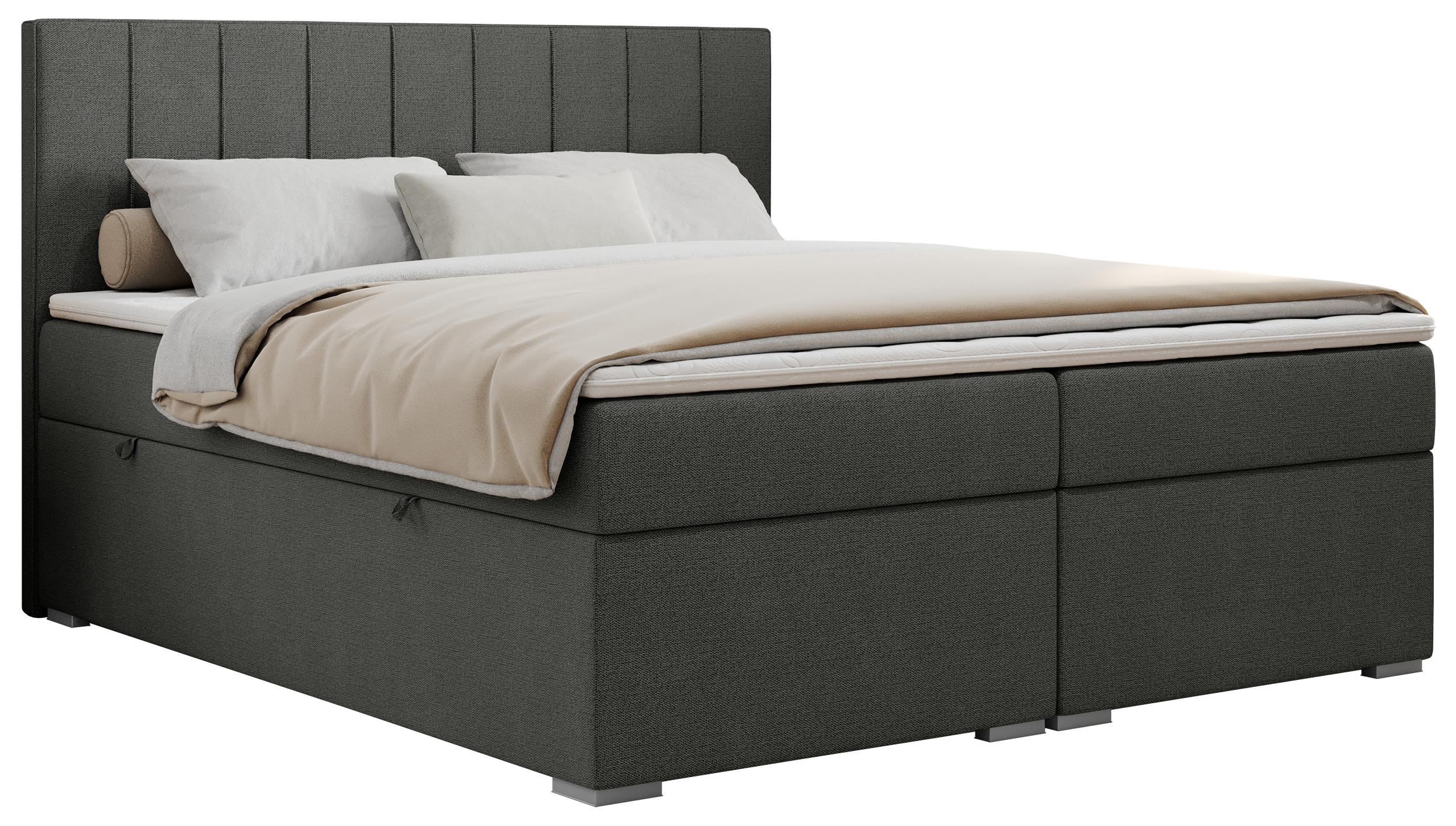 wohnli-moebel-suche-800000631534 Wohnli Möbelsuche - BOXBETT ALLY 160/200 Dunkelgrau Struktur - H4