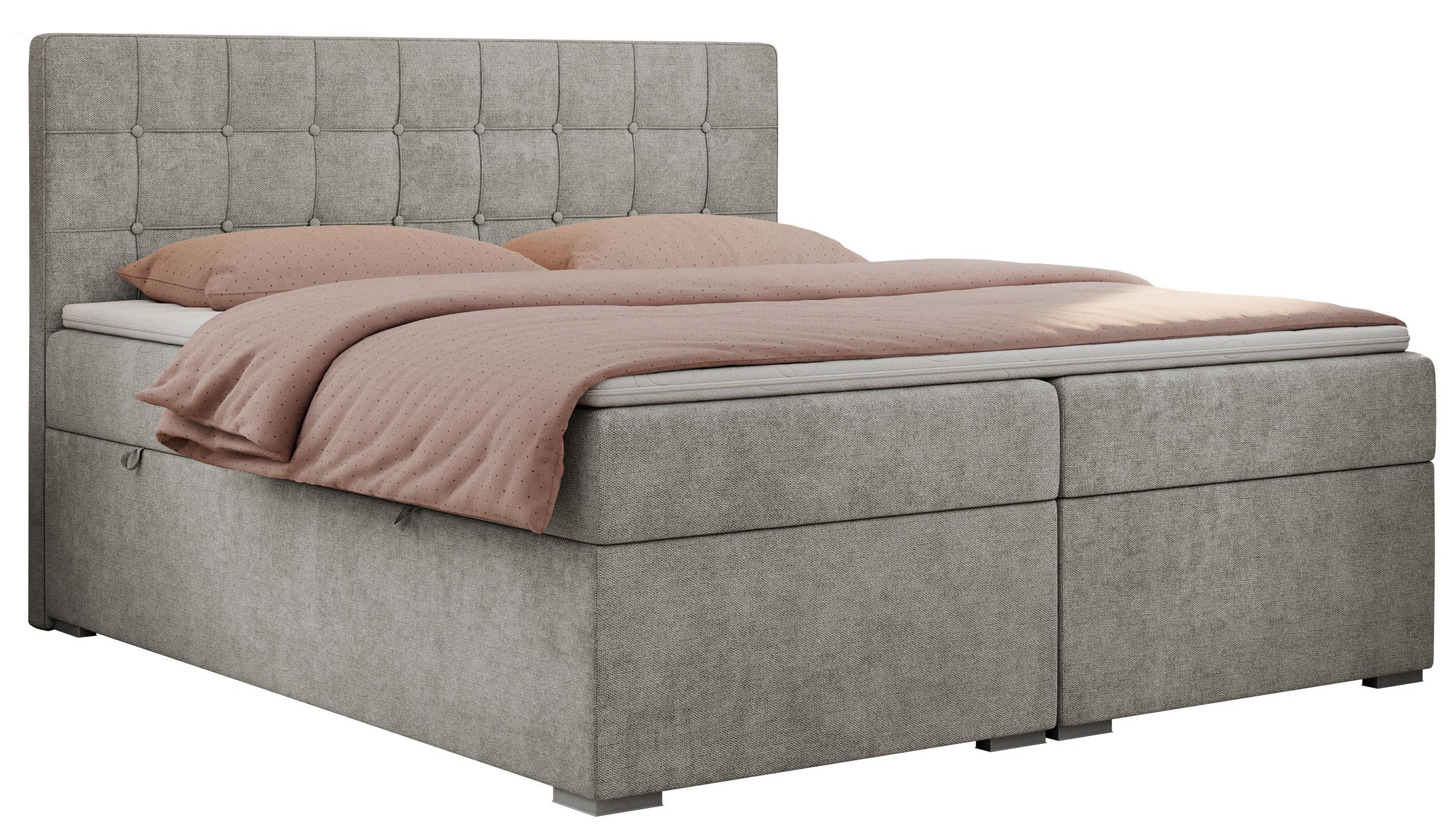 wohnli-moebel-suche-800000631672 Wohnli Möbelsuche - BOXBETT CARMEN 160/200 Hellgrau Struktur - H4